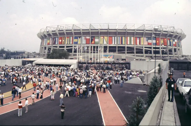 Estadio Azteca during the 1986 FIFA World Cup